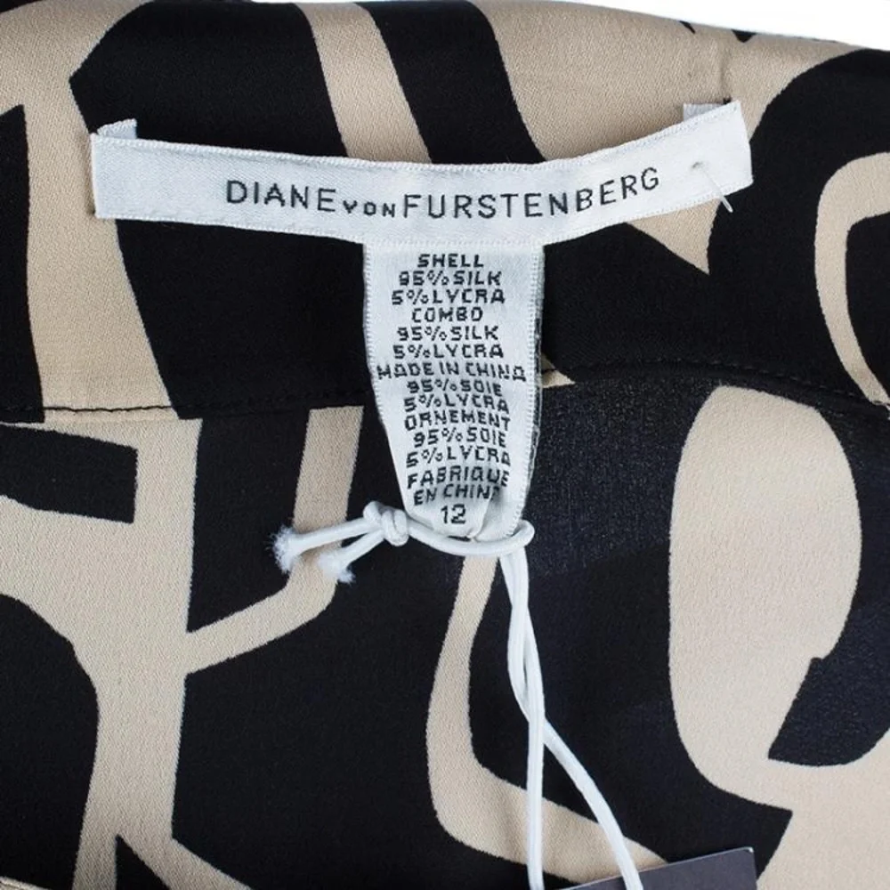 Diane von Furstenberg Samuella Dress ASO Kate Middleton, Silk Sheath, Size M DvF - Picture 6 of 15